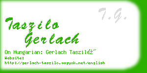 taszilo gerlach business card